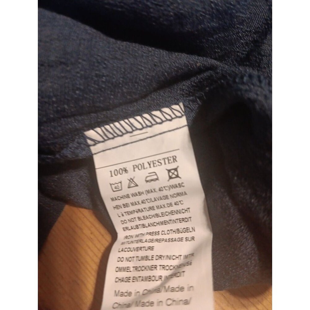 Ekouaer Swimsuit Cover Up Womens S Navy Blue Semi Sheer Beach Pool Button Up NWT - Picture 7 of 7